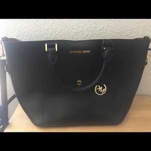 Michael Kors Black Leather Purse
